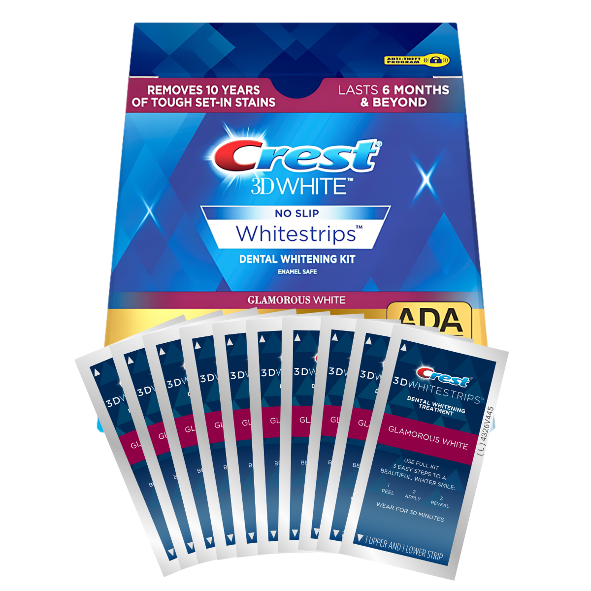 Whitening Strips Crest Glamorous 3D White Whitestrips