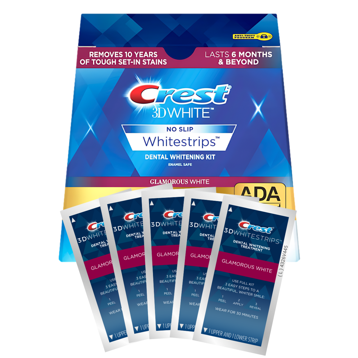 Whitening Strips Crest Glamorous 3D White Whitestrips