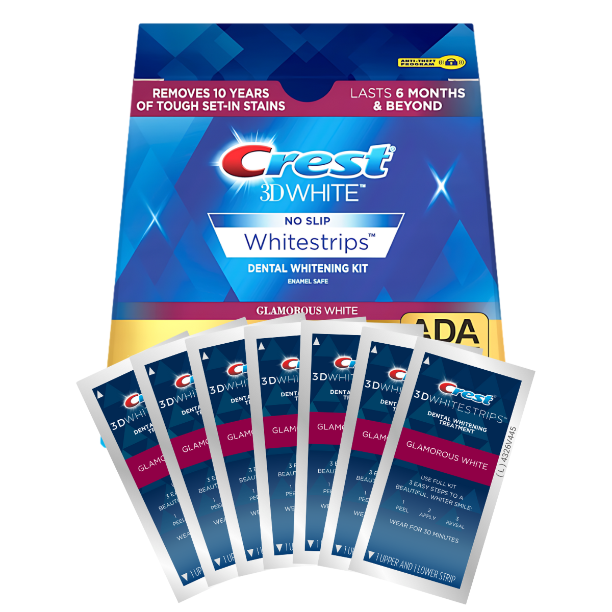 Whitening Strips Crest Glamorous 3D White Whitestrips