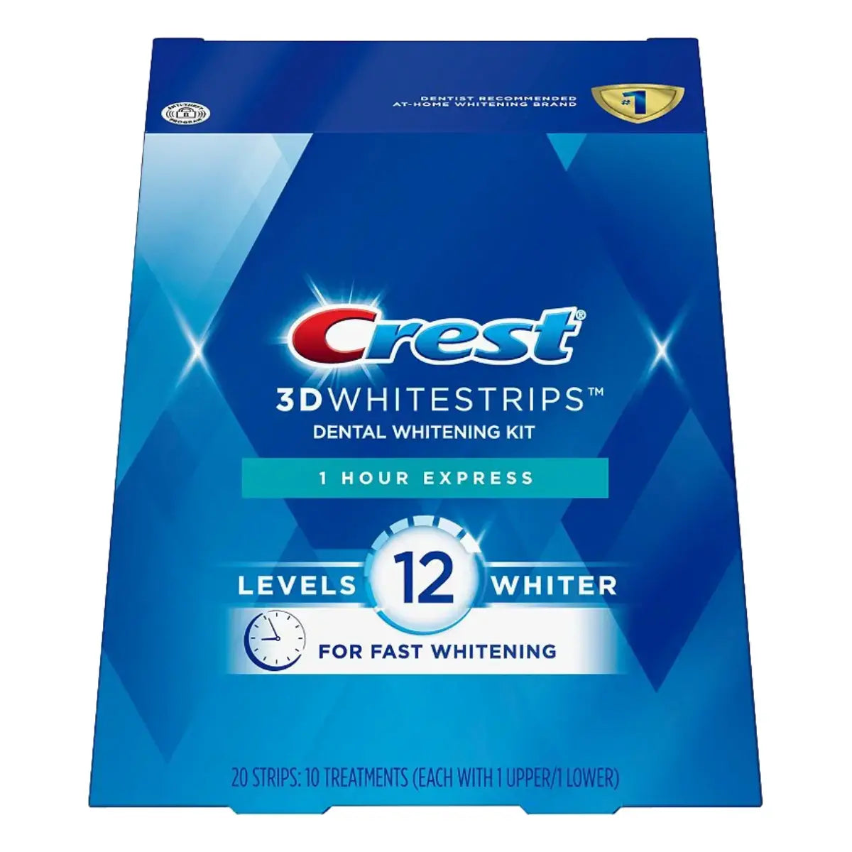 Bieliace Pásiky Crest 1 Hour Express 12 Levels Whiter Whitestrips