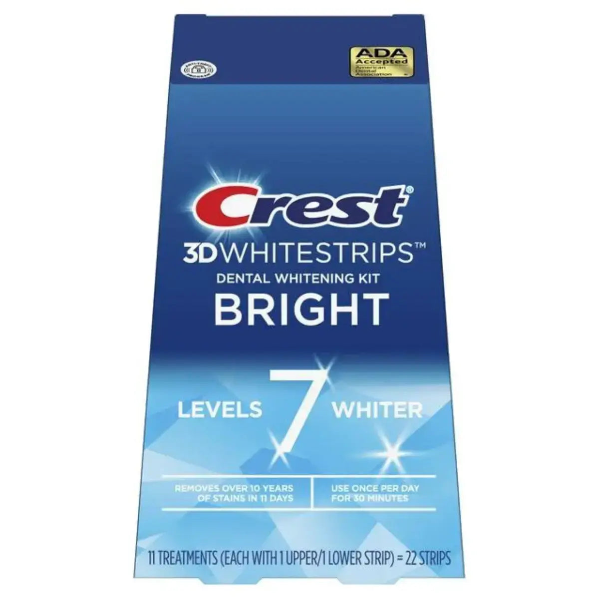 Bieliace Pásiky Crest 3D Bright 7 Levels Whiter Whitestrips