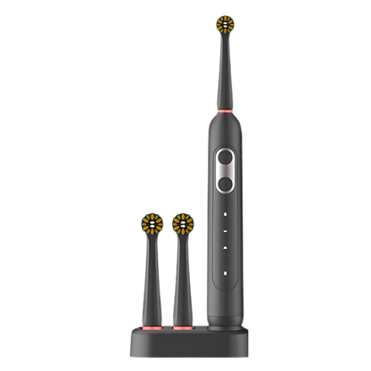 Elektrická zubná kefka čierna s UV sterilizátorom + 2 hlavice