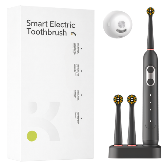 Elektrická zubná kefka čierna s UV sterilizátorom + 2 hlavice